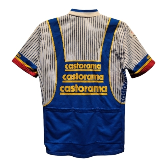 RARE Mens Vintage '91 Nalini CASTORAMA Team Cycling Jersey—Tour de France- Sz S - Picture 2 of 2